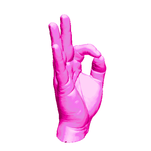 Vaporwave gif of hand spinning